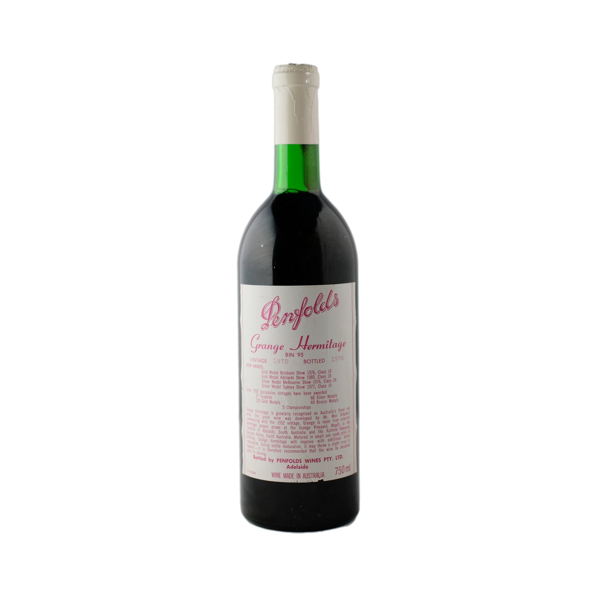 PENFOLDS Bin 95 Grange Shiraz, South Australia 1975 – AOCHEN WINES
